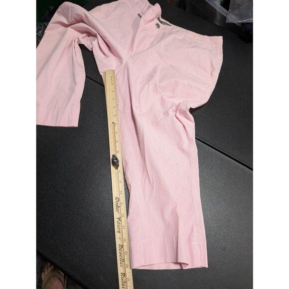 Lauren Ralph Lauren Active Golf Pink & White Stripped Pants Women's 10 - Picture 6 of 6